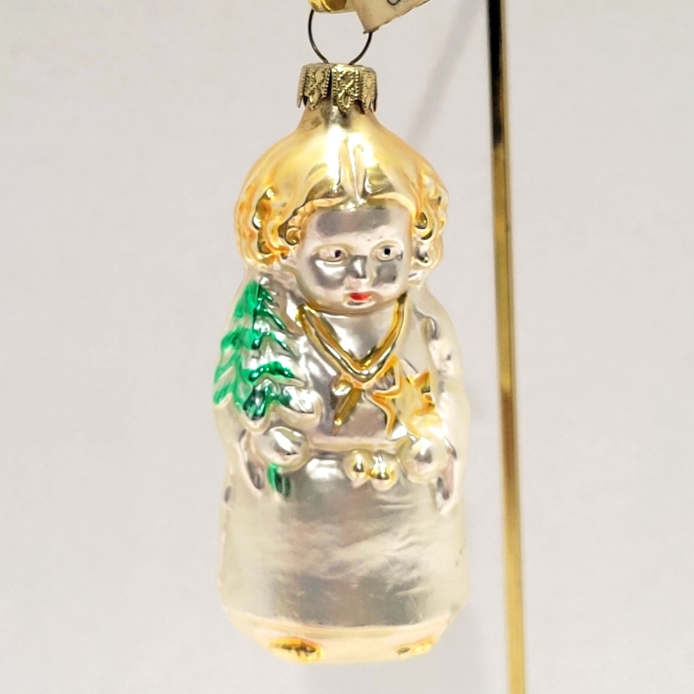 Angel Christmas ornament Vintage made in Germany 4"